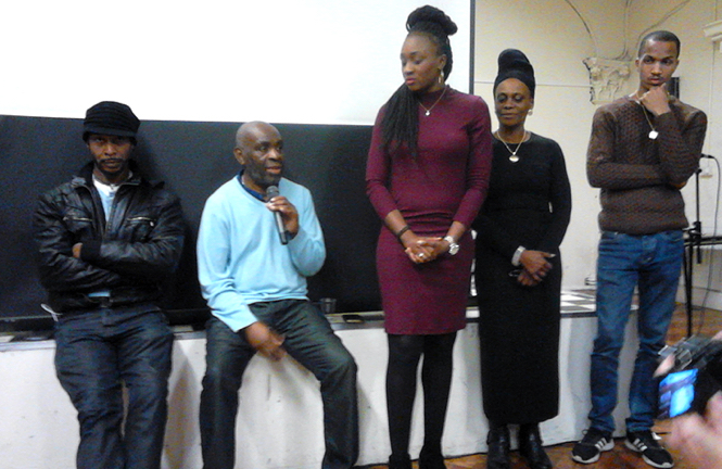 Q&A with Menelik Shabazz and Remel London (both centre)